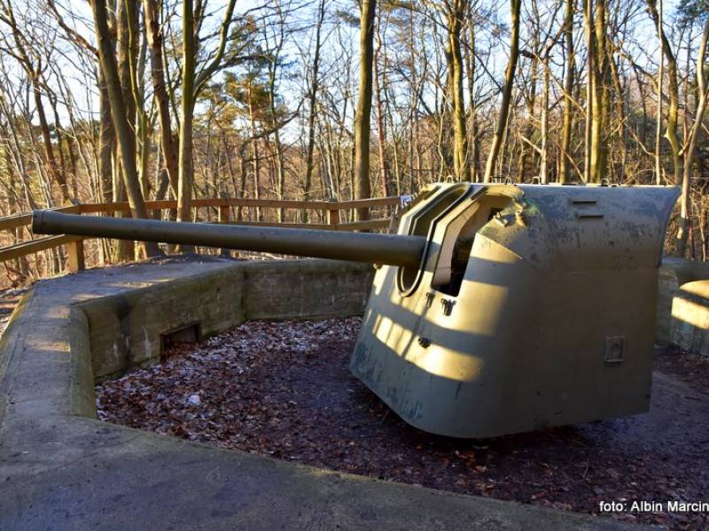 Bateria Artylerii Stałej, położona na szczycie klifowego brzegu w Gdyni Redłowie